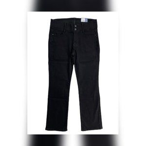 Apt 9 Jeans Womens size 8 Curvy Bootcut Slimming Waistband Tummy Black 30x30
